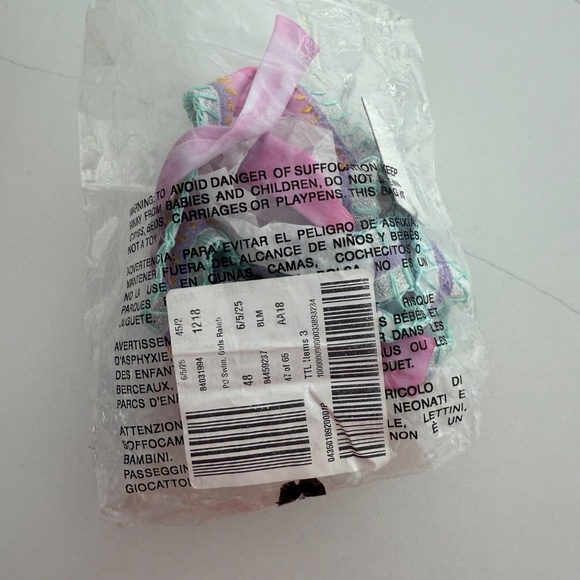 PQ Platinum Swimwear Girls Pink Rainbow Embroidered Bikini Bathing Suit NWT 16 - Picture 4 of 4